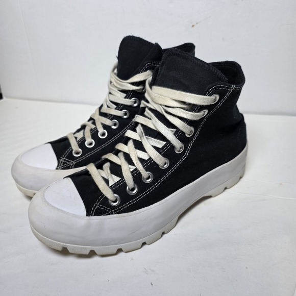 Converse Shoes - Converse Chuck Taylor‎ All Star Lugged Hi Black Platform Sneakers Women's 8.5